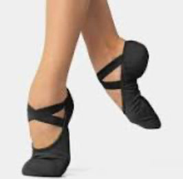 Sodanca Adult Black Bliss Super Stretch Canvas Ballet Shoes