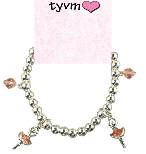 TYVM Ballerina with Beads Bracelet