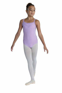 Danshuz Girl's Cami w/Clear Sequin Leotard