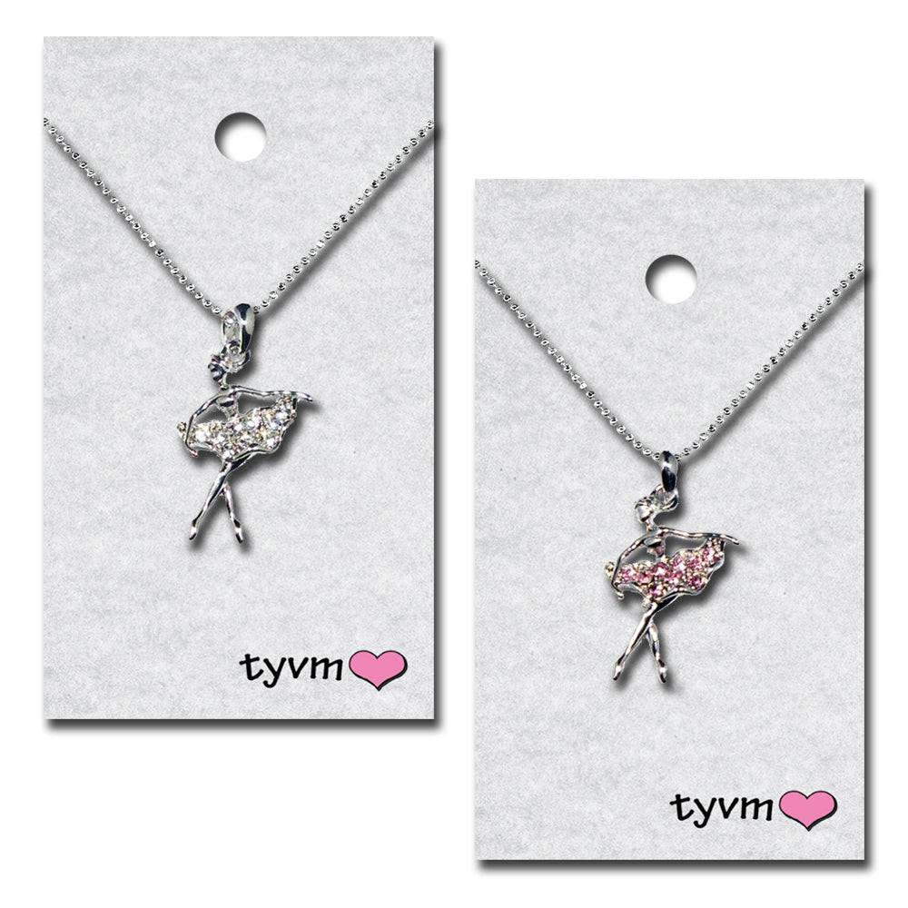 TYVM Crystal Ballerina Necklace