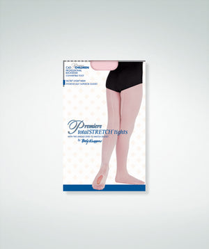 Body Wrappers Girls TotalSTRETCH® Mesh Seamed Convertible Tights