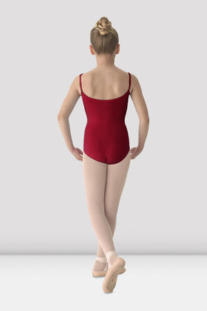 Mirella Girl's Red Camisole Leotard