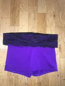 Women's Purple/Black Shorts