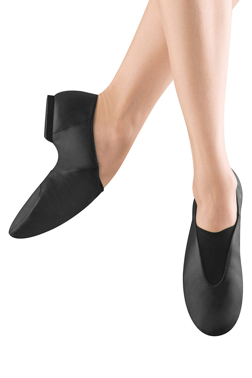 Adult Bloch Black Leather Jazz Shoes 