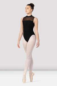 Bloch Women's Ruched Bodice Mock Neck Leotard