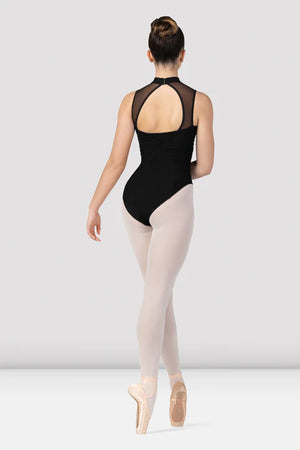 Bloch Women's Ruched Bodice Mock Neck Leotard