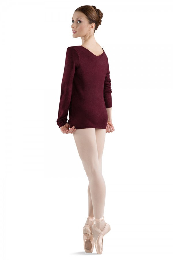 Bloch Women's Celine V-Neck Long Sleeve Sweater