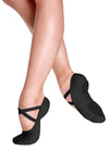 So Danca Adult Black or White Super Stretch Bliss Canvas Ballet Shoes (XL)